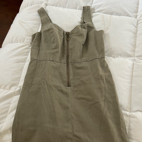 Angel Kiss | olive half zip spring dress - Picture 1 of 2